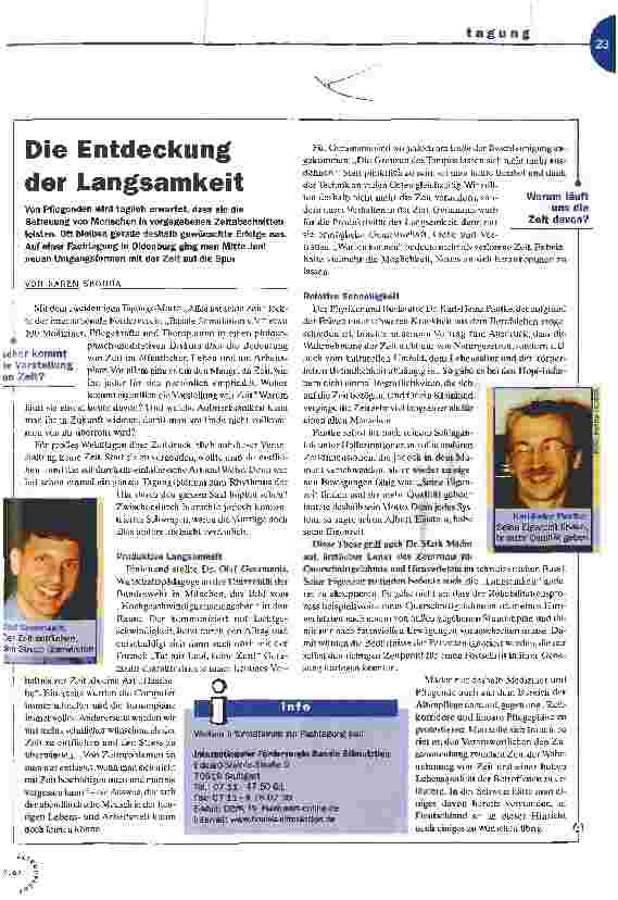Vorschauseite 1: Die Entdeckung der Langsamkeit
