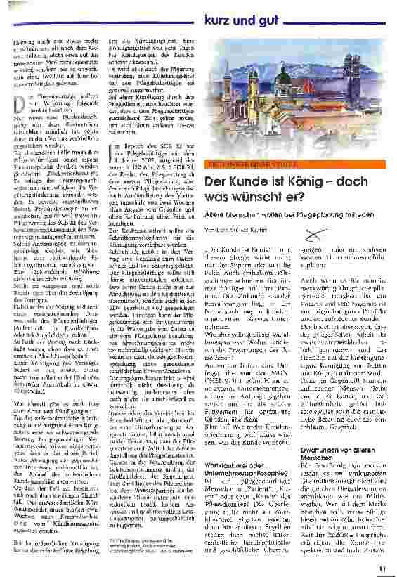 Vorschauseite 2: Rückversicherung Pflegevertrag