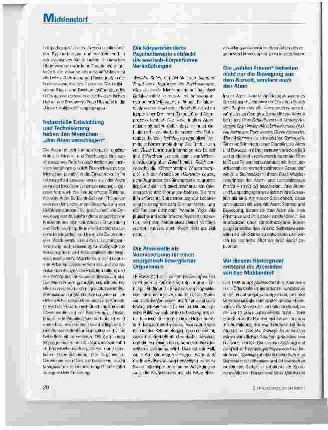 Vorschauseite 2: Der Erfahrbare Atem - Psychophysische Atemtherapie nach Prof. Ilse Middendorf