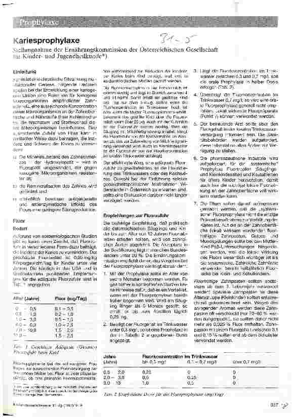 Vorschauseite 1: Kariesprophylaxe