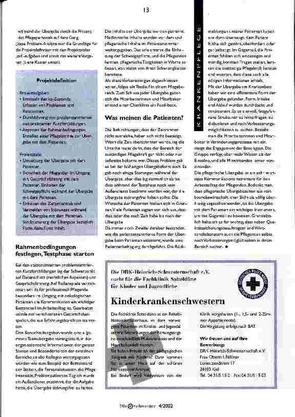 Vorschauseite 2: Vom Stationszimmer ans Patientenbett