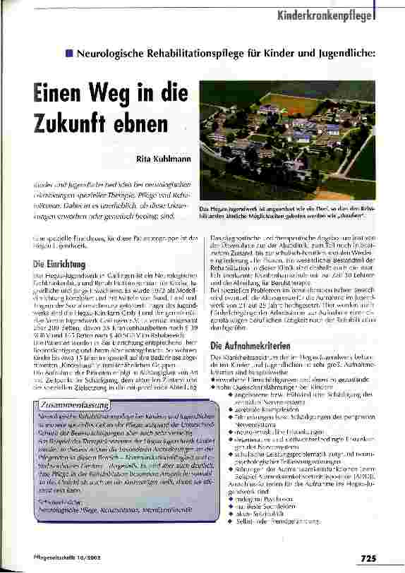 Vorschauseite 1: Einen Weg in die Zukunft ebnen