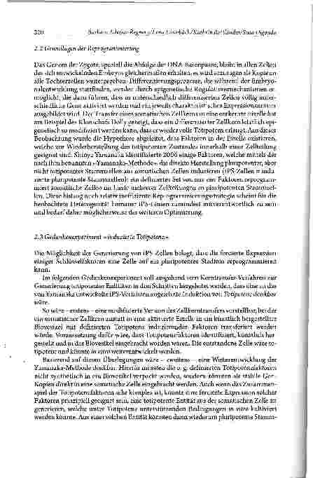 Vorschauseite 4: Totipotenz im Spannungsfeld von Biologie, Ethik und Recht