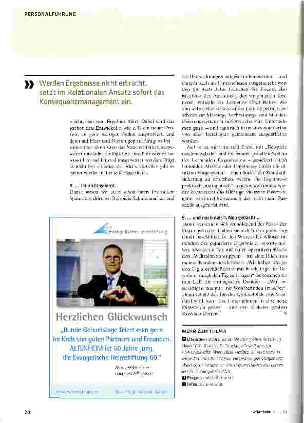Vorschauseite 4: Plädoyer für gelebte Veränderung