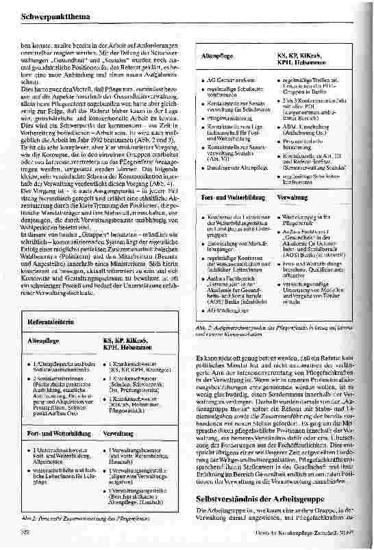 Vorschauseite 3: Möglichkeiten und Grenzen eines Pflegereferates Krankenpflege und Politik