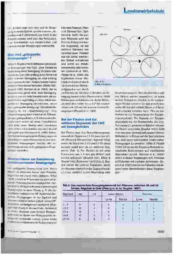 Vorschauseite 2: Biomechanische Zusammenhänge bei Bewegungen der Lendenwirbelsäule