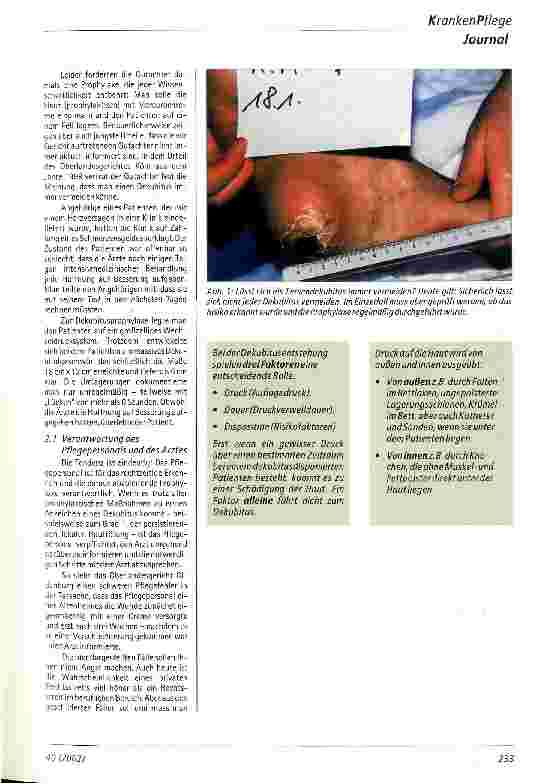 Vorschauseite 2: Prophylaxe von Dekubitalulcera - Teil 1 Vorbeugen, Hauterhaltung und Druckentlastung
