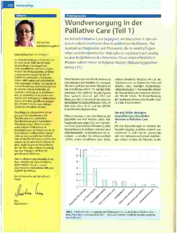 Vorschauseite 1: Wundversorgung in der Palliative Care (Teil 1)