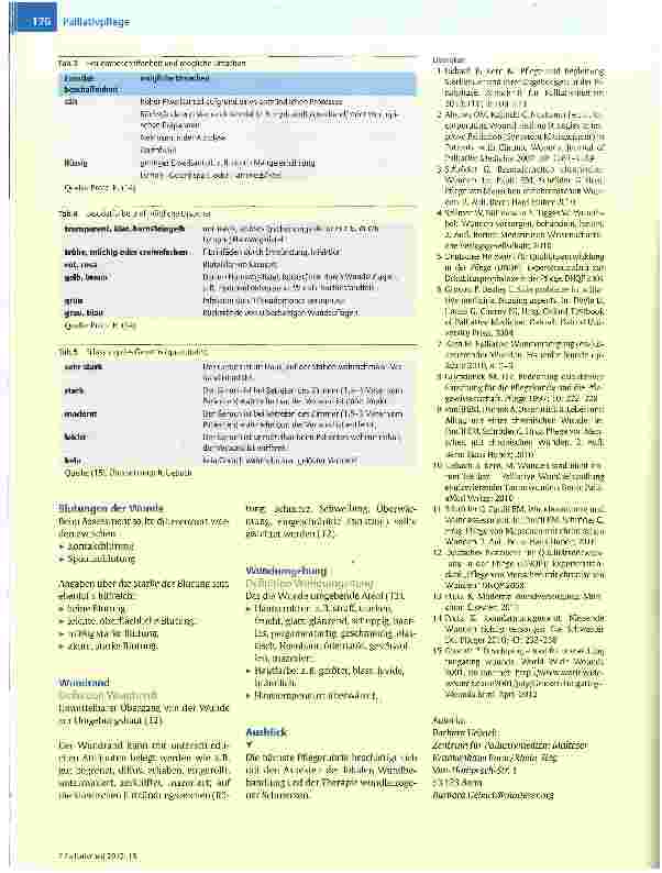 Vorschauseite 5: Wundversorgung in der Palliative Care (Teil 1)