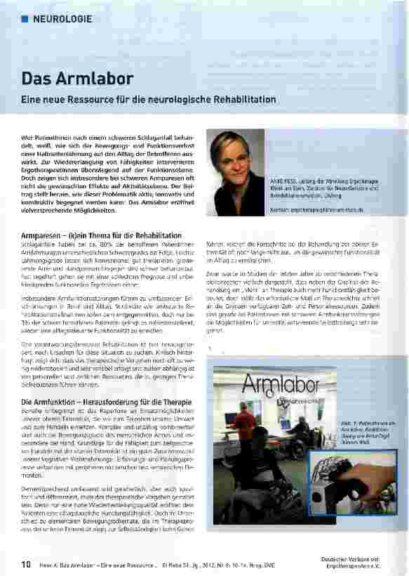 Vorschauseite 1: Das Armlabor