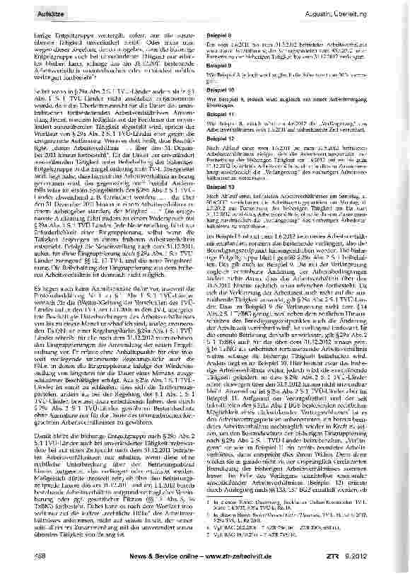 Vorschauseite 5: Die Überleitung der Beschäftigten in die neue Entgeltordnung nach §29a TVÜ-Länder