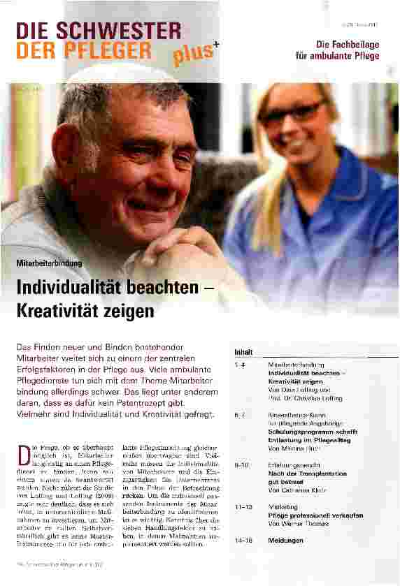 Vorschauseite 1: Individualität beachten -Kreativität zeigen