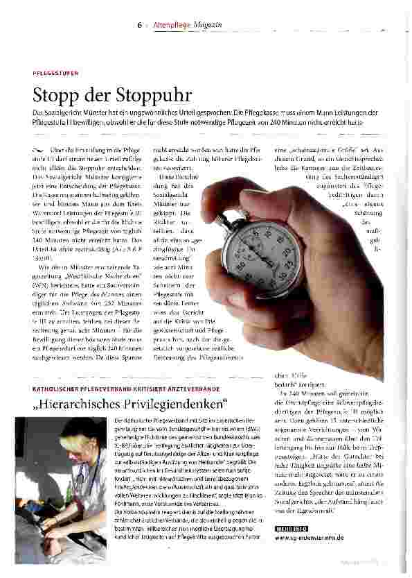 Vorschauseite 1: Stopp der Stoppuhr