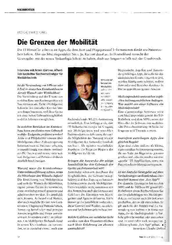 Vorschauseite 1: Die Grenzen der Mobilität