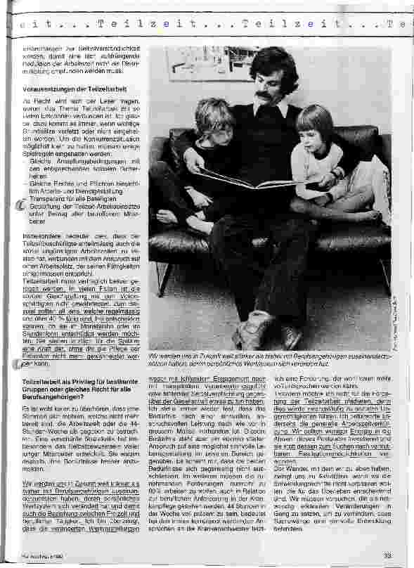 Vorschauseite 2: Teilzeitarbeit im Spital Versuch einer sachlichen Betrachtungsweise