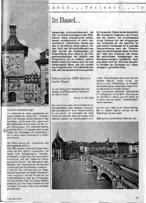 Vorschauseite 6: Teilzeitarbeit im Spital Versuch einer sachlichen Betrachtungsweise