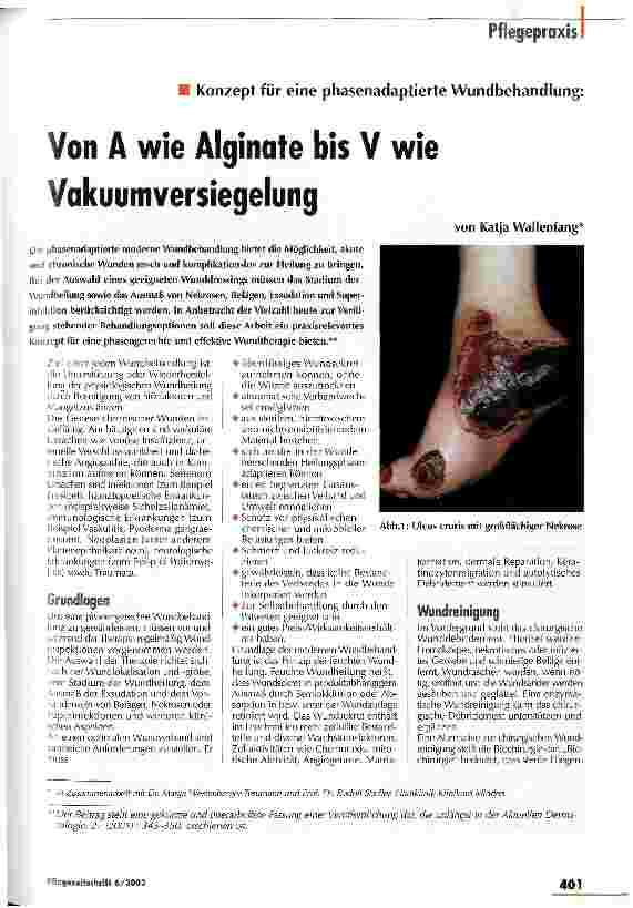 Vorschauseite 1: Von A wie Alginate bis V wie Vakuumversiegelung