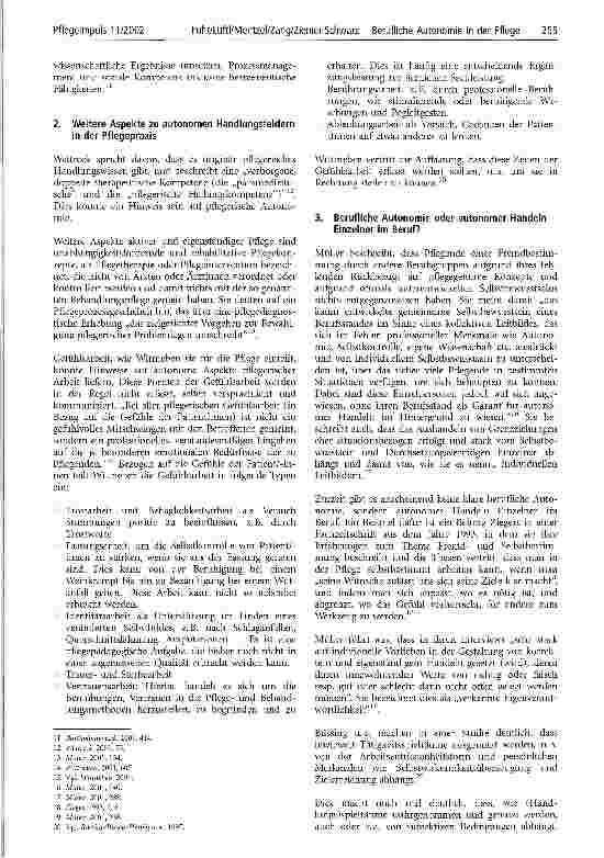 Vorschauseite 2: Berufliche Autonomie in der Pflege (2. Teil)