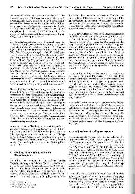 Vorschauseite 5: Berufliche Autonomie in der Pflege (2. Teil)
