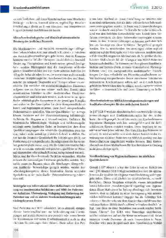 Vorschauseite 5: Das neue „Hygienegesetz und seine Implikationen für Krankenhäuser