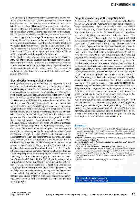 Vorschauseite 2: Biografieorientierung: eine Haltung, keine Methode