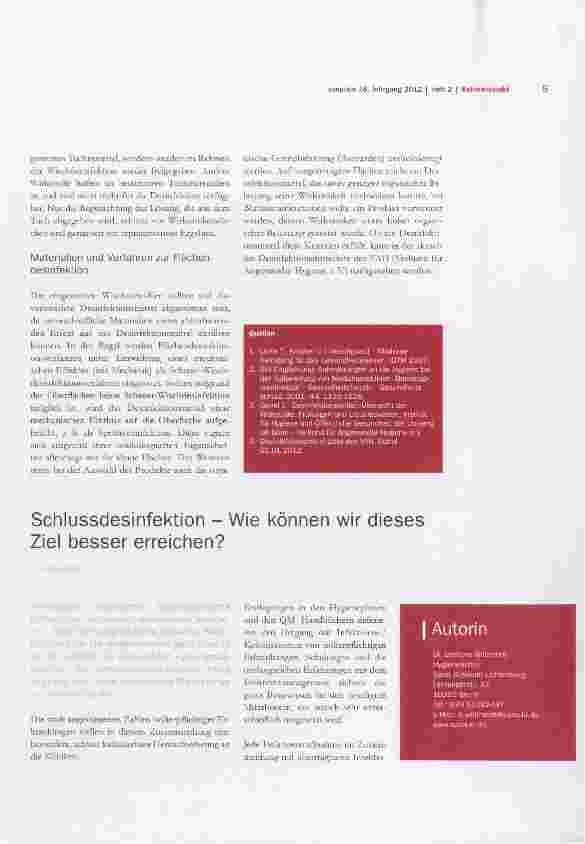Vorschauseite 3: Anforderungen an die moderne Krankenhaus-und Altenheimreinigung