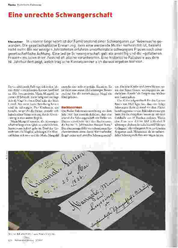 Vorschauseite 1: Eine unrechte Schwangerschaft