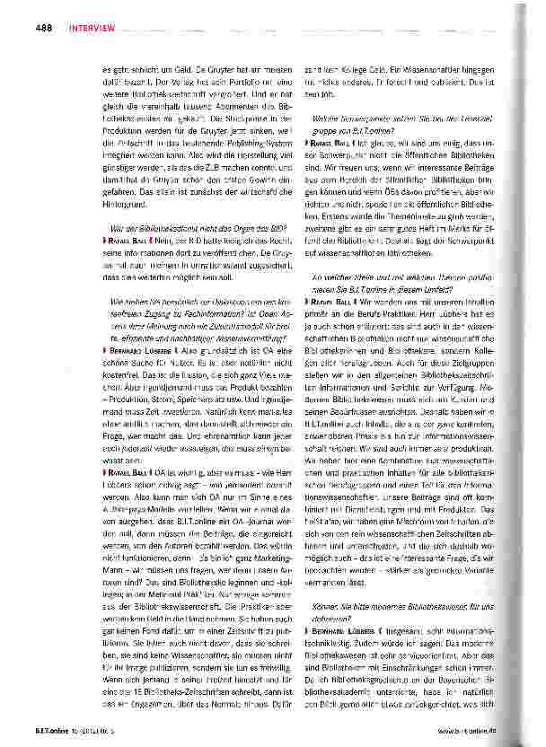 Vorschauseite 3: Das Informationsmonopol der Bibliotheken ist gekippt