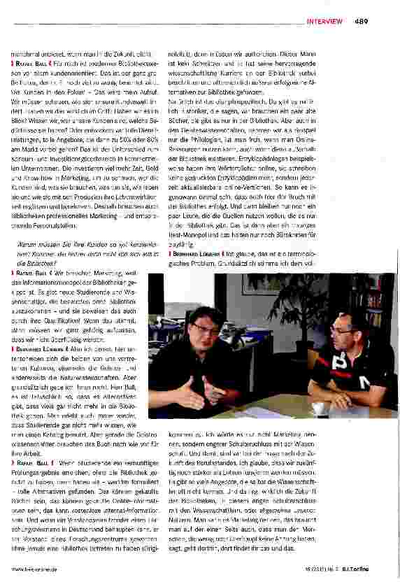 Vorschauseite 4: Das Informationsmonopol der Bibliotheken ist gekippt