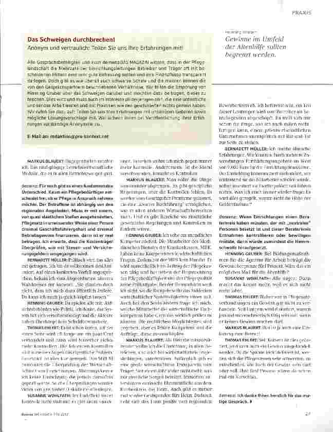 Vorschauseite 4: Unmoralische Geldentnahmen: Abzocken im Heimbereich!
