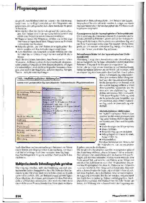 Vorschauseite 4: Alles spricht für multiprofessionelle Behandlungspfade
