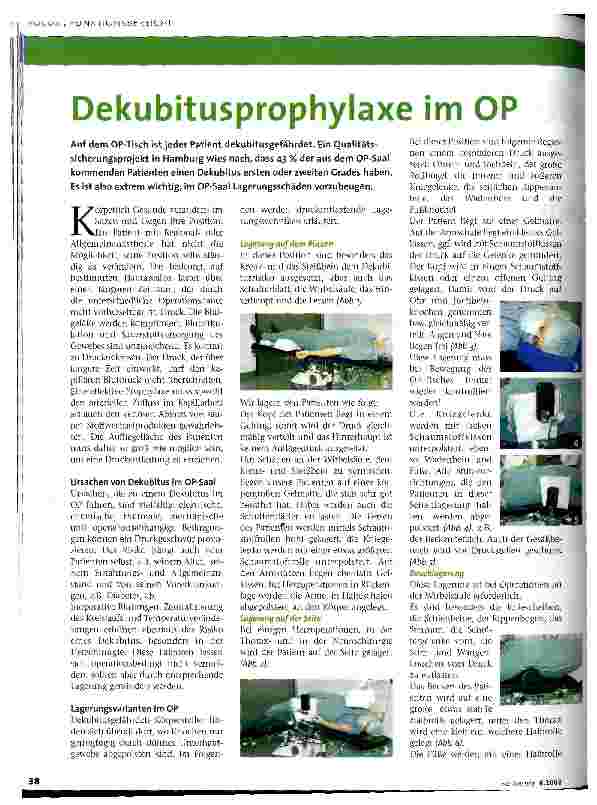Vorschauseite 1: Dekubitusprophylaxe im OP