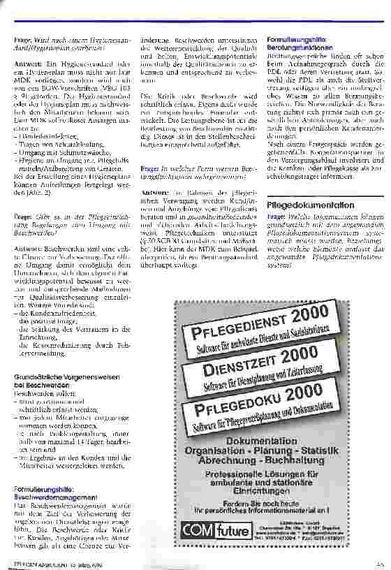 Vorschauseite 3: Das QM-Handbuch schafft Ordnung in der Qualitätssicherung Teil 4: Pflegemanagement und Pflegedokumentation