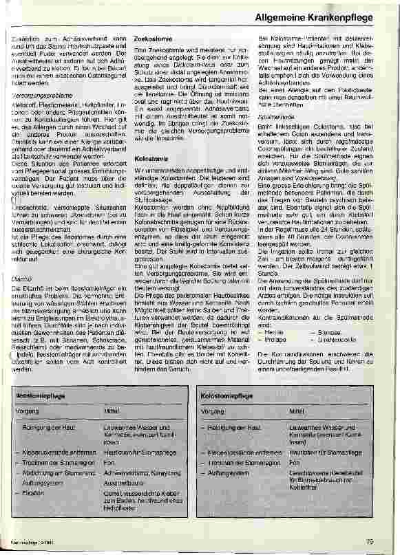 Vorschauseite 3: Betreuung und Pflege von Patienten mit einer Enterostomie Präoperative und postoperative Behandlung