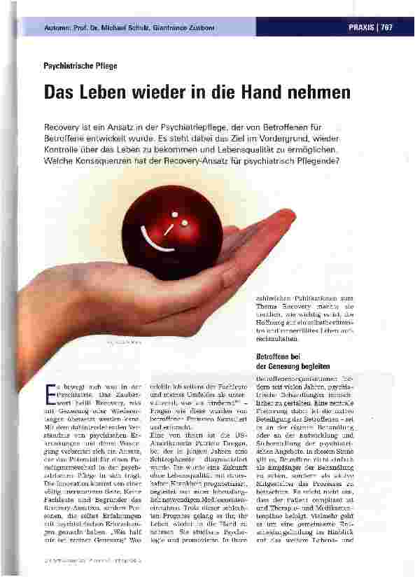 Vorschauseite 1: Das Leben wieder in die Hand nehmen