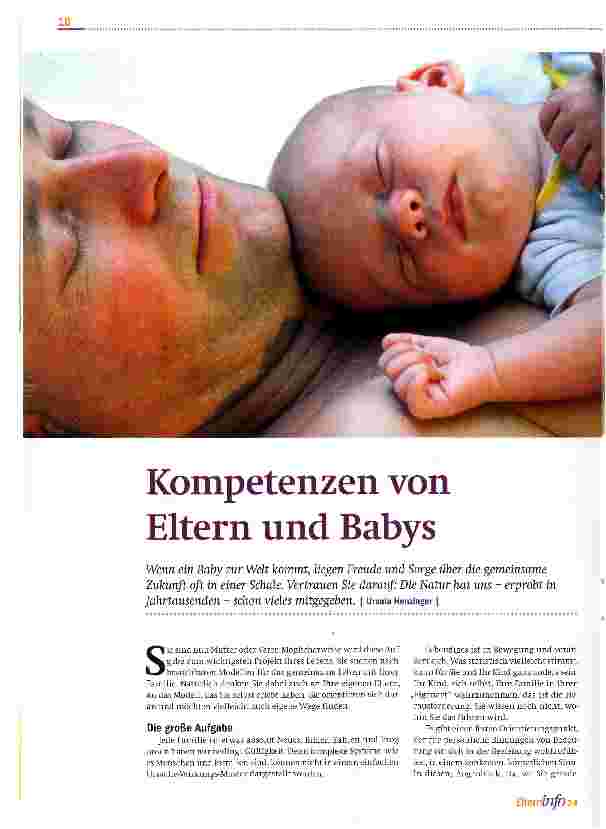 Vorschauseite 1: Kompetenzen von Eltern und Babys
