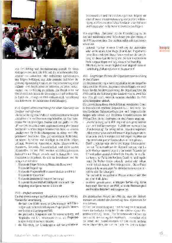 Vorschauseite 3: Palliative Care im Altenund Pflegheim implementieren Sechs Jahre Projektwerkstatt Implementierung