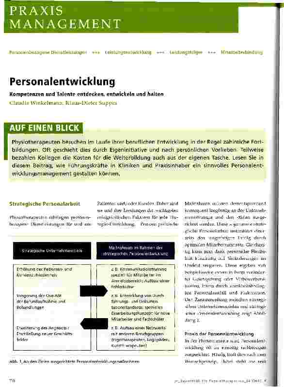 Vorschauseite 1: Personalentwicklung