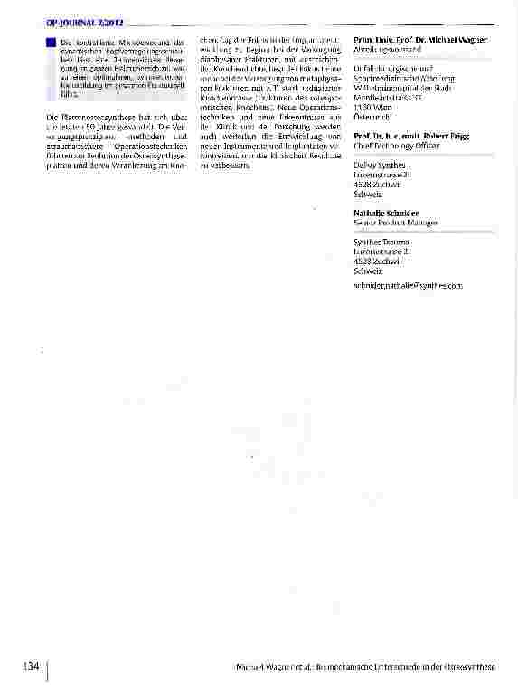 Vorschauseite 5: Biomechanische Unterschiede in der Osteosynthese zwischen Kompressionsplatten und Überbrückungsplatten