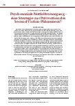 Vorschauseite 1: Psychosoziale Notfallversorgung – eine Strategie zur Prävention des Second-Victim-Phänomens?