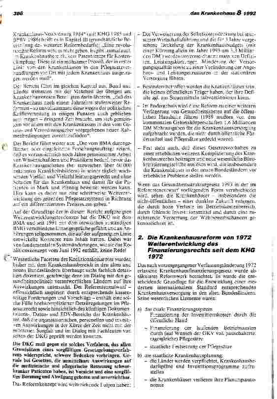 Vorschauseite 2: DKG fordert Rechtsanspruch der Krankenhäuser auf leistungsgerechte Vergütung Stellungnahme zum Referentenentwurf (Teil A+C)