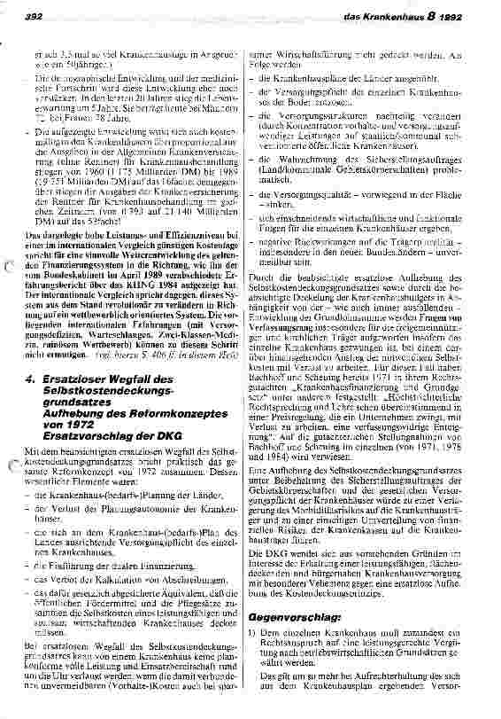 Vorschauseite 6: DKG fordert Rechtsanspruch der Krankenhäuser auf leistungsgerechte Vergütung Stellungnahme zum Referentenentwurf (Teil A+C)