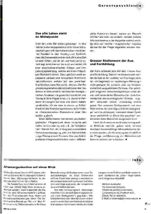 Vorschauseite 4: Wie wollen wir mit demenzkranken Menschen umgehen?