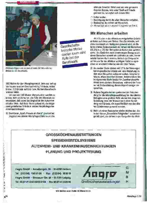 Vorschauseite 2: Helfen wollen steht im Vordergrund Untersuchung zur Motivation von AltenpflegeschülerInnen