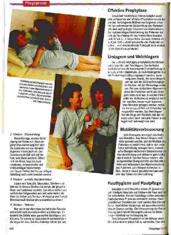Vorschauseite 2: Hydroaktive Wundverbände fördern Heilungsprozeß Prophylaxe und Therapie von Dekubitaulcera