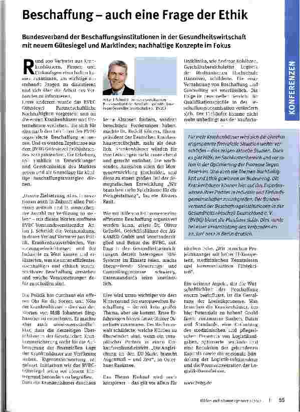 Vorschauseite 1: Beschaffungauch eine Frage der Ethik