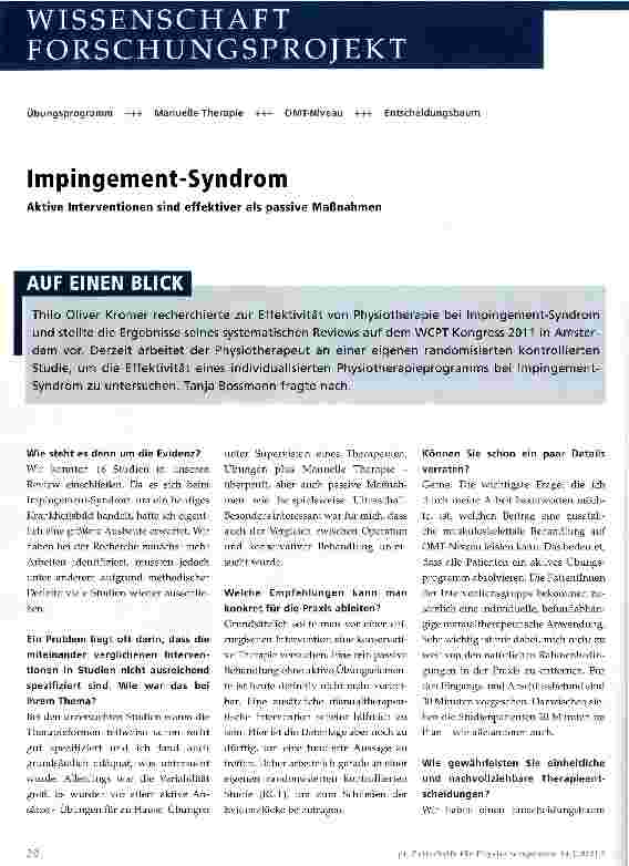 Vorschauseite 1: Impingement-Syndrom