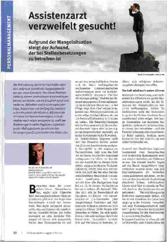 Vorschauseite 1: Assistenzarzt verzweifelt gesucht!