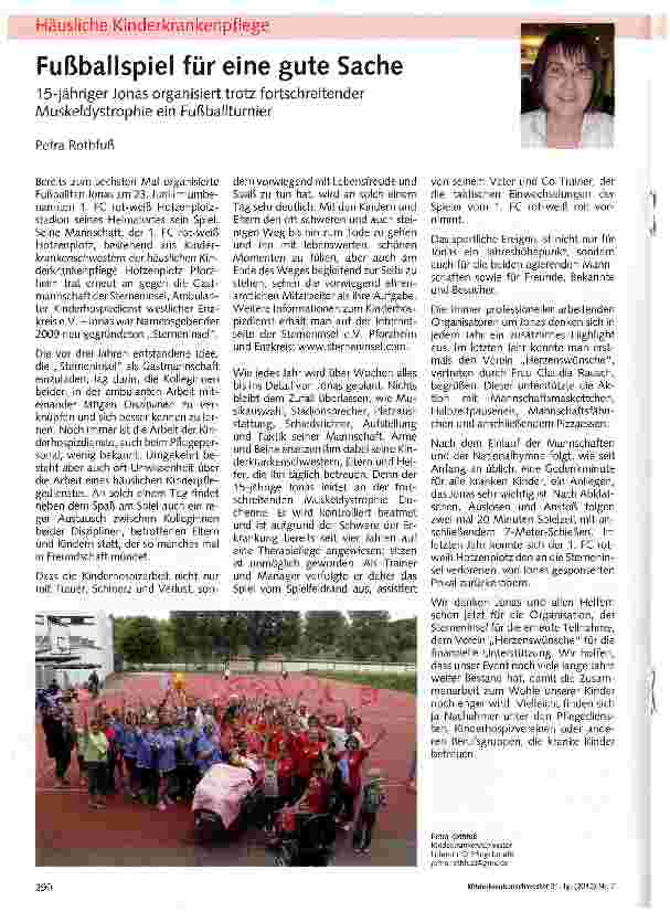 Vorschauseite 1: Fußballspiel für eine gute Sache