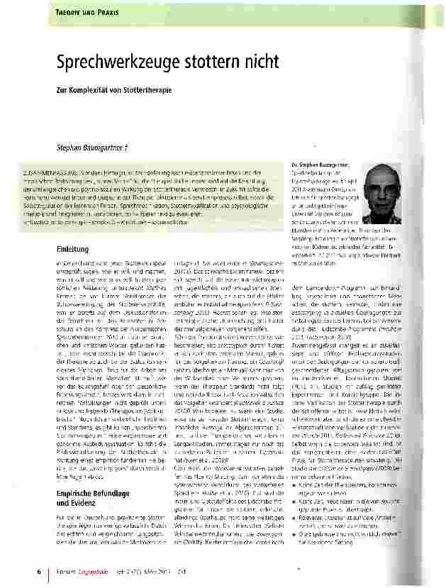 Vorschauseite 1: Sprechwerkzeuge stottern nicht